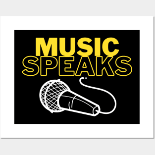 Music speaks. Posters and Art